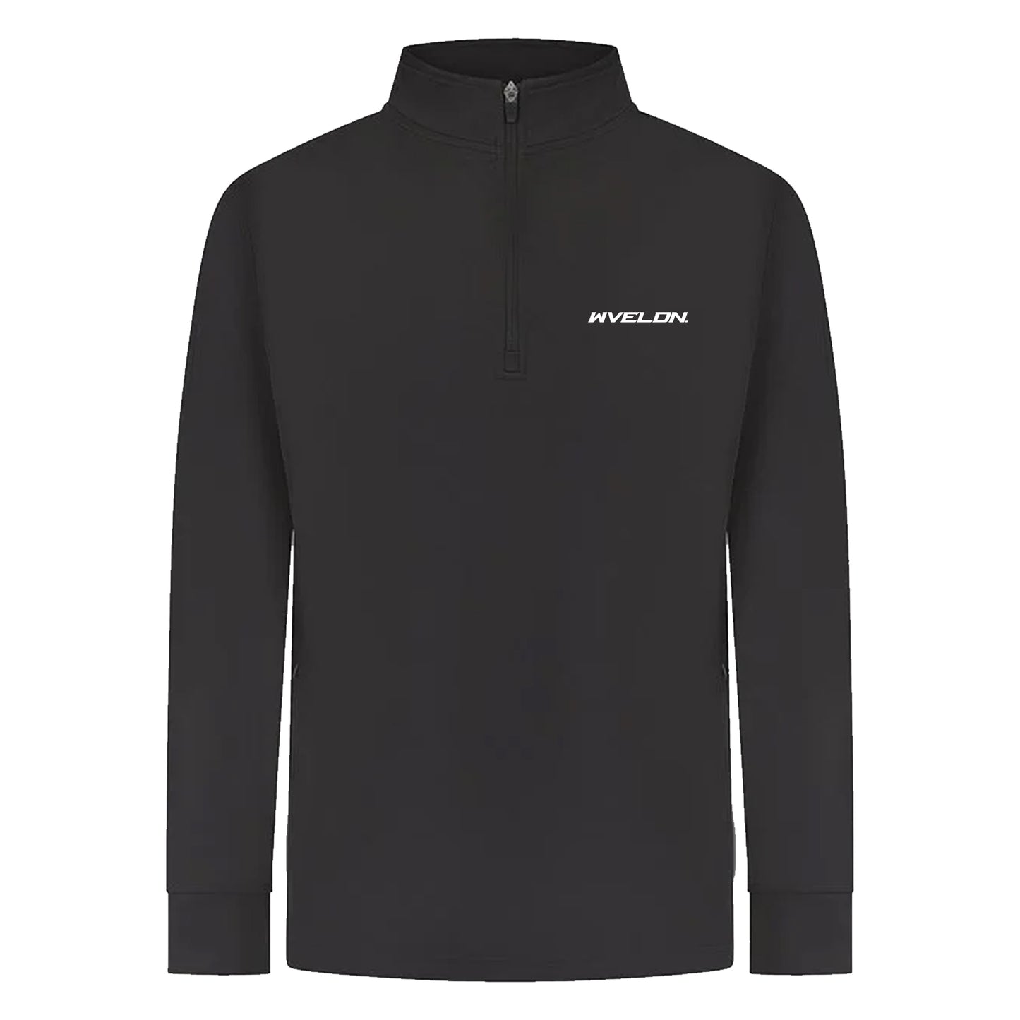 Power 1/4 Zip Sports Top Black/Black