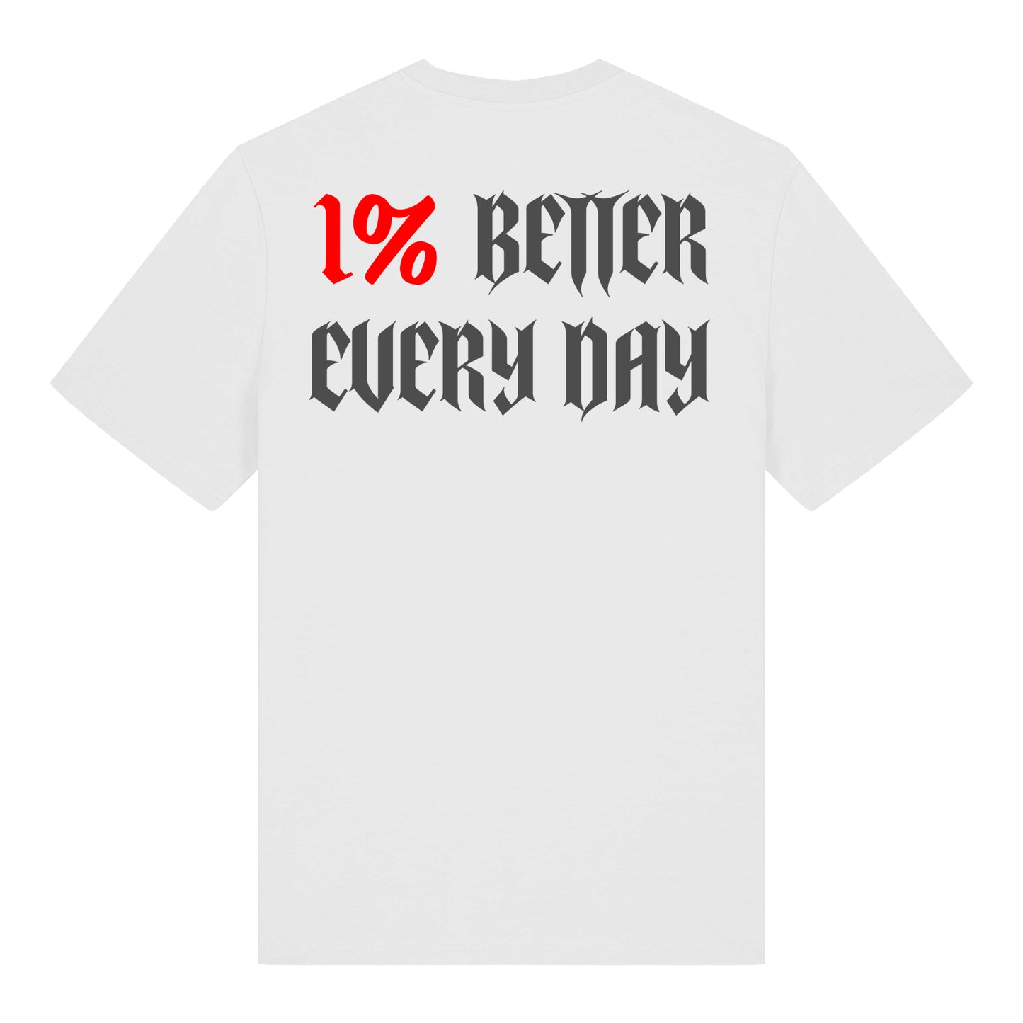 1% BETTER T-SHIRT - WHITE/GREY