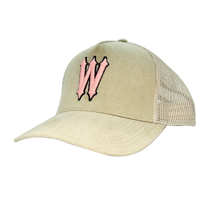 WVE SUEDE CAP BEIGE SOFT PINK