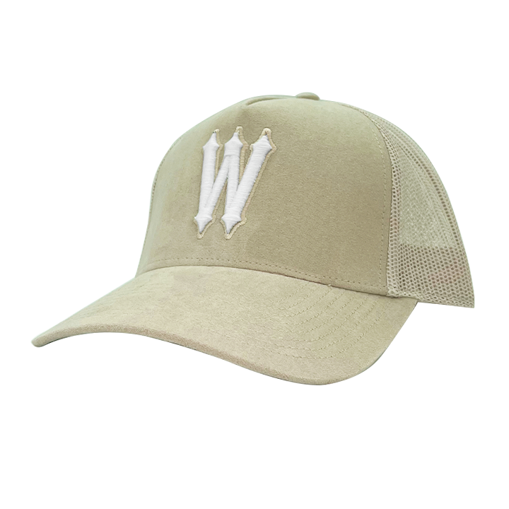 WVE SUEDE CAP BEIGE WHITE