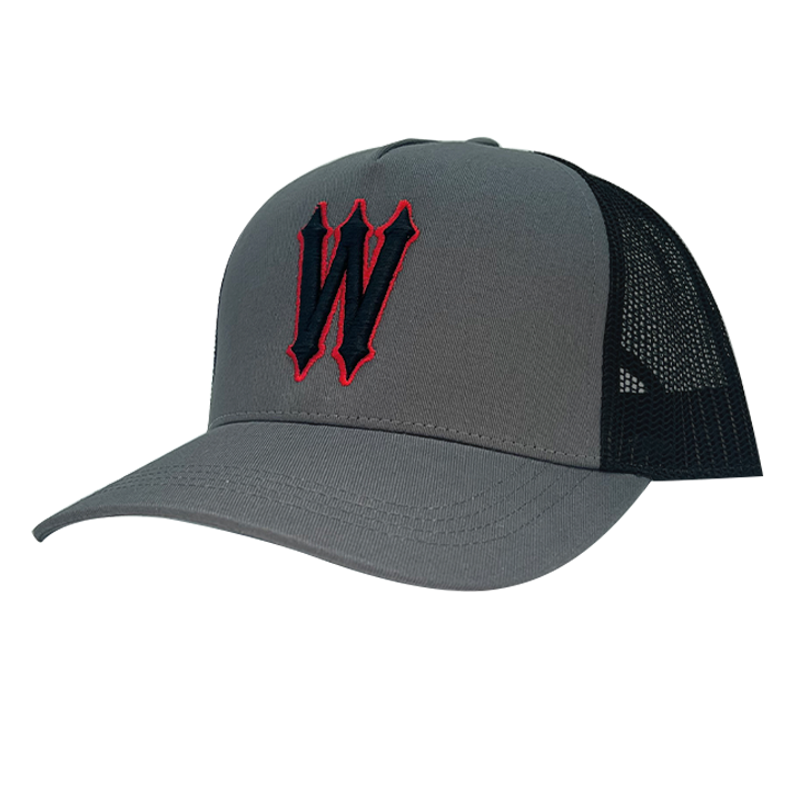 WVE CAP DARK GREY RED