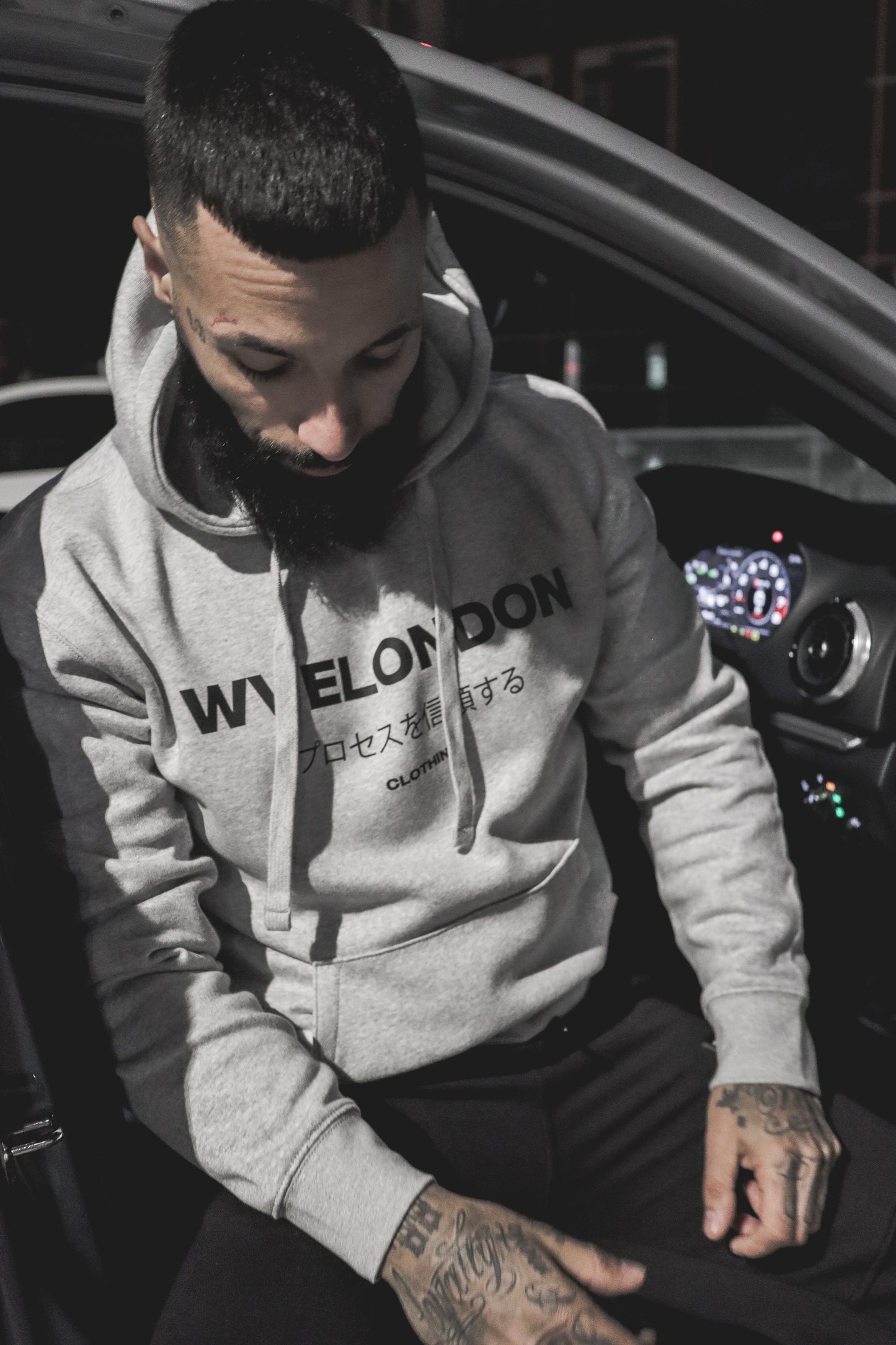 WVE Grey Tokyo Pullover Hoodie