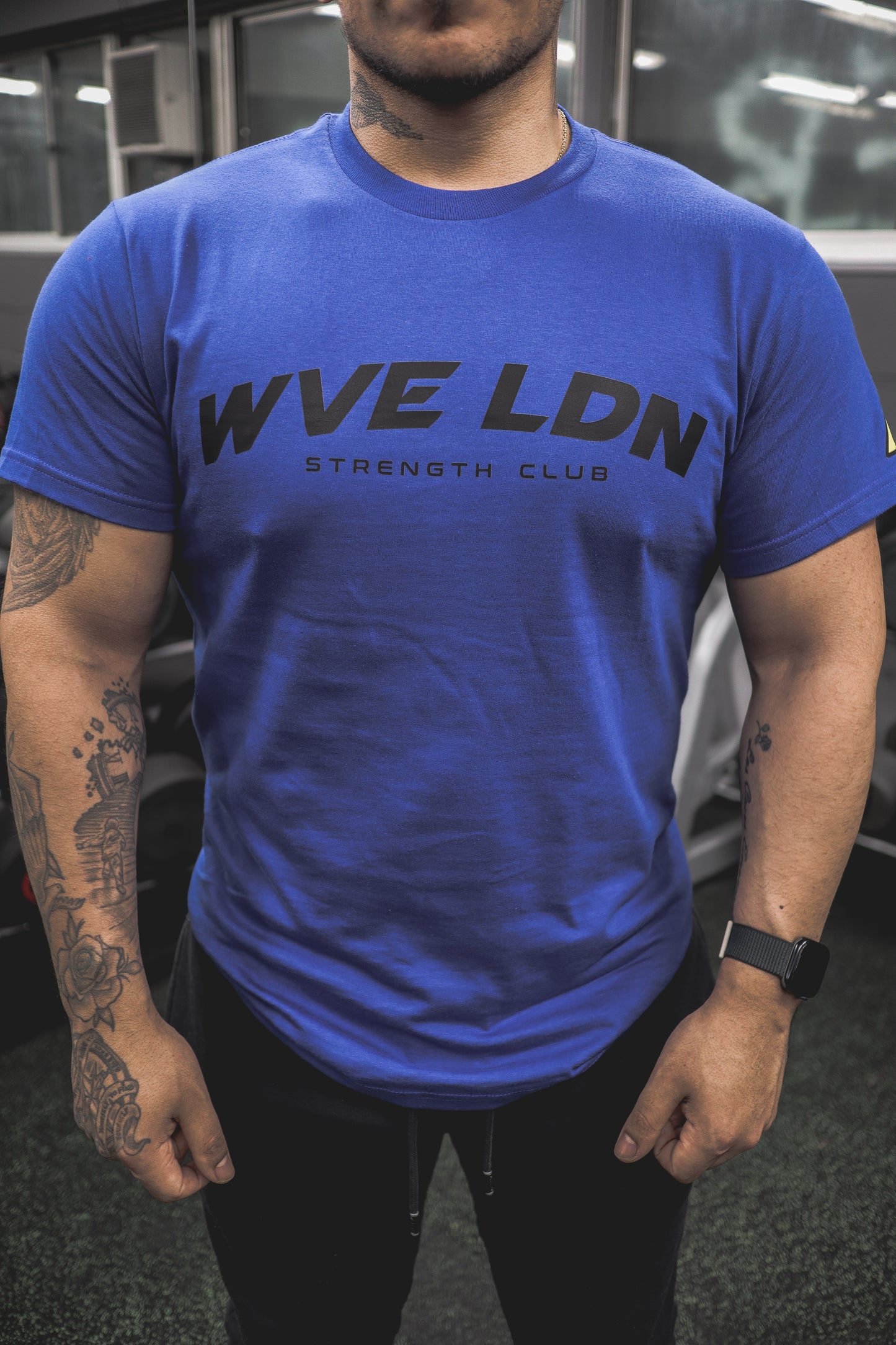 Strength Club T-Shirt Royal Blue/Black