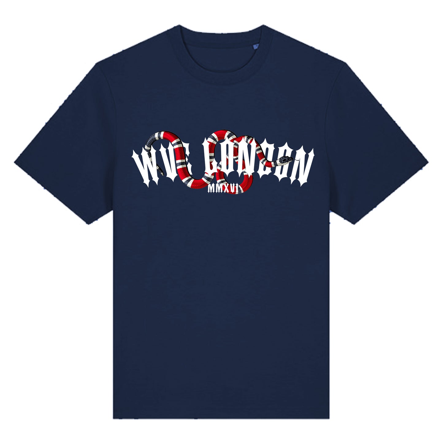 Classic Irongate Snake T-Shirt Navy Blue