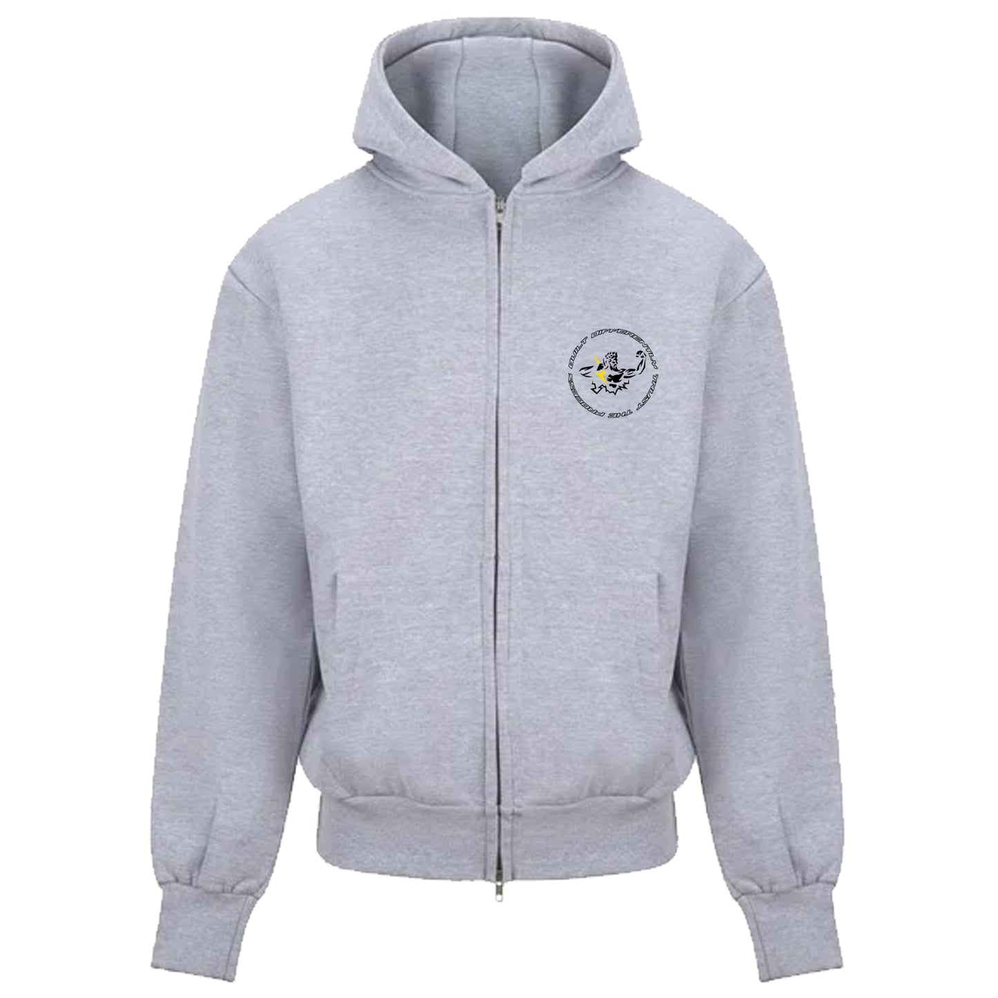 Zeus Zip-Up Hoodie Grey