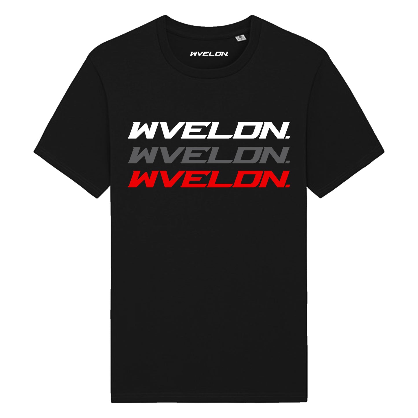 WVE Black Trinity T-Shirt Red/Grey/White