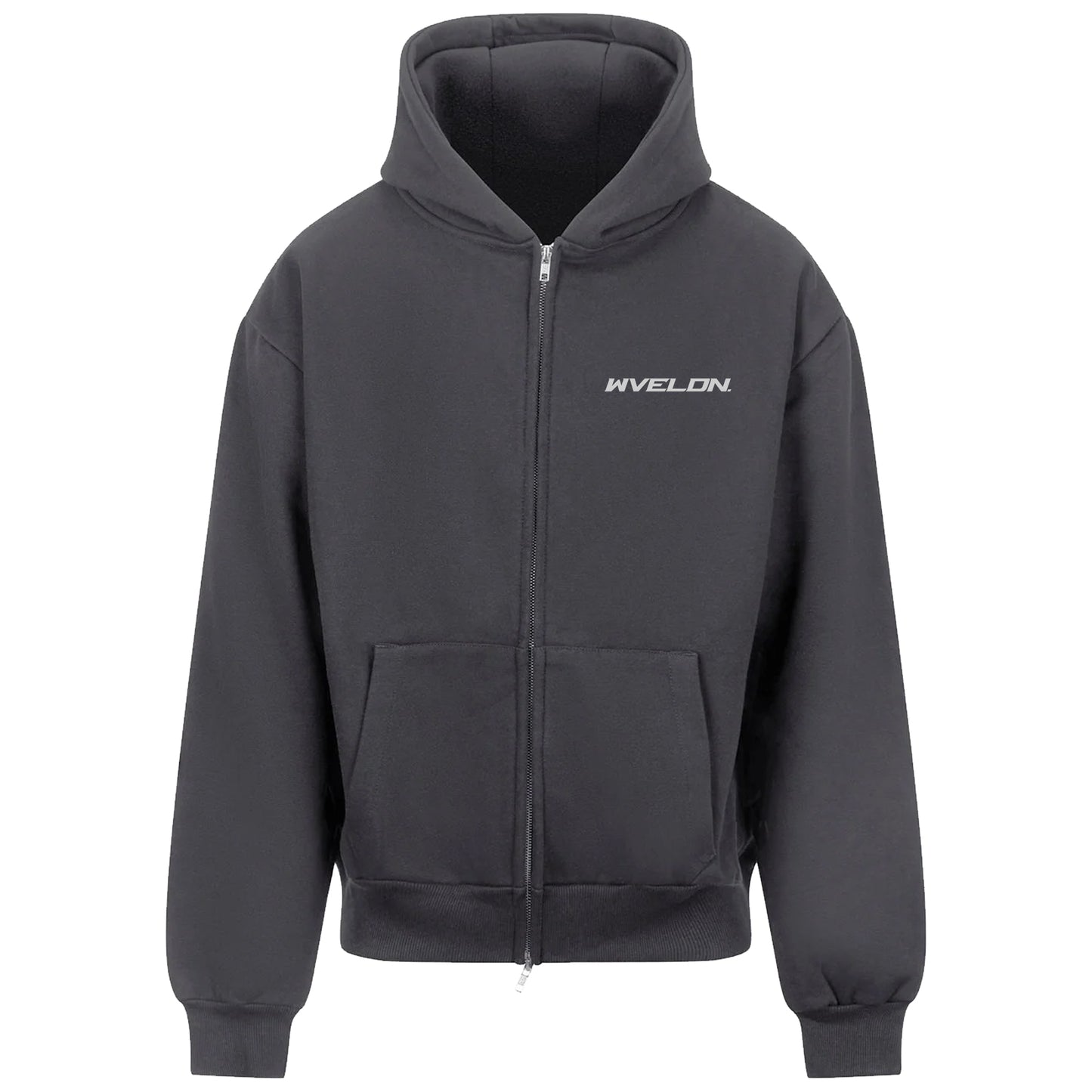 Strength Club Zip-Up Hoodie Grey
