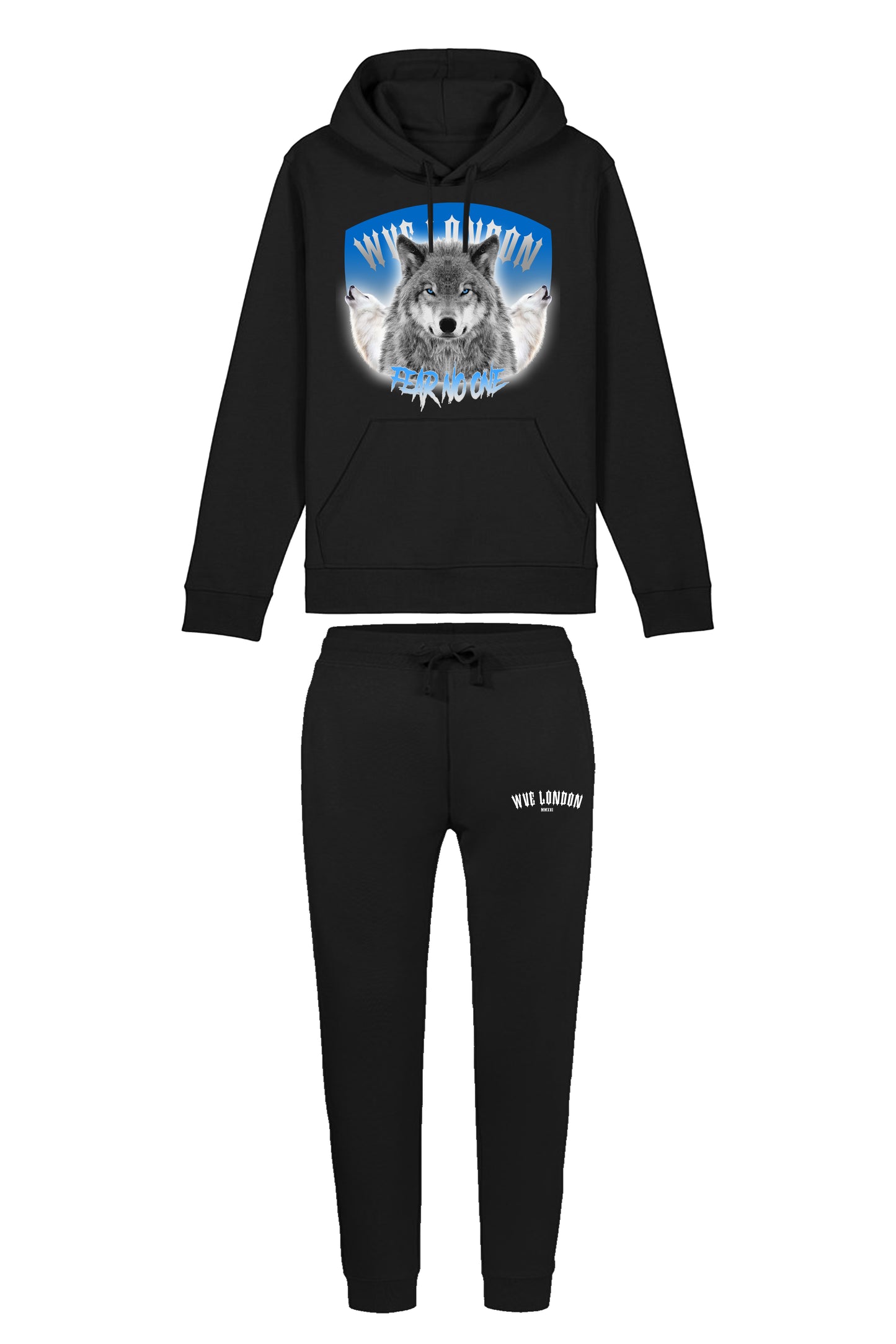 WVE Grey Wolf Black Tracksuit