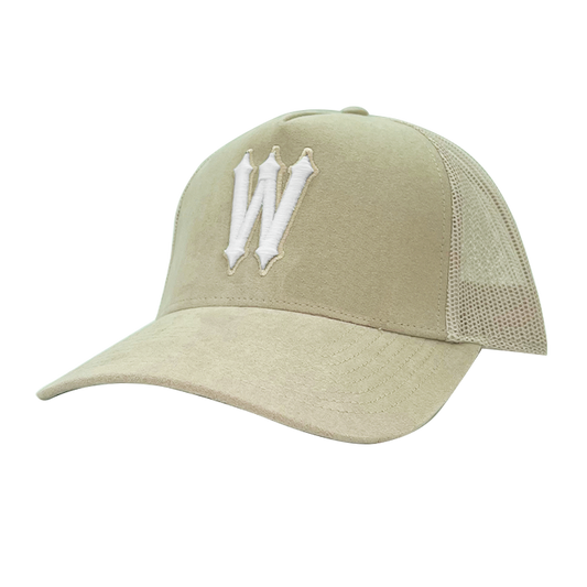 WVE SUEDE CAP BEIGE WHITE