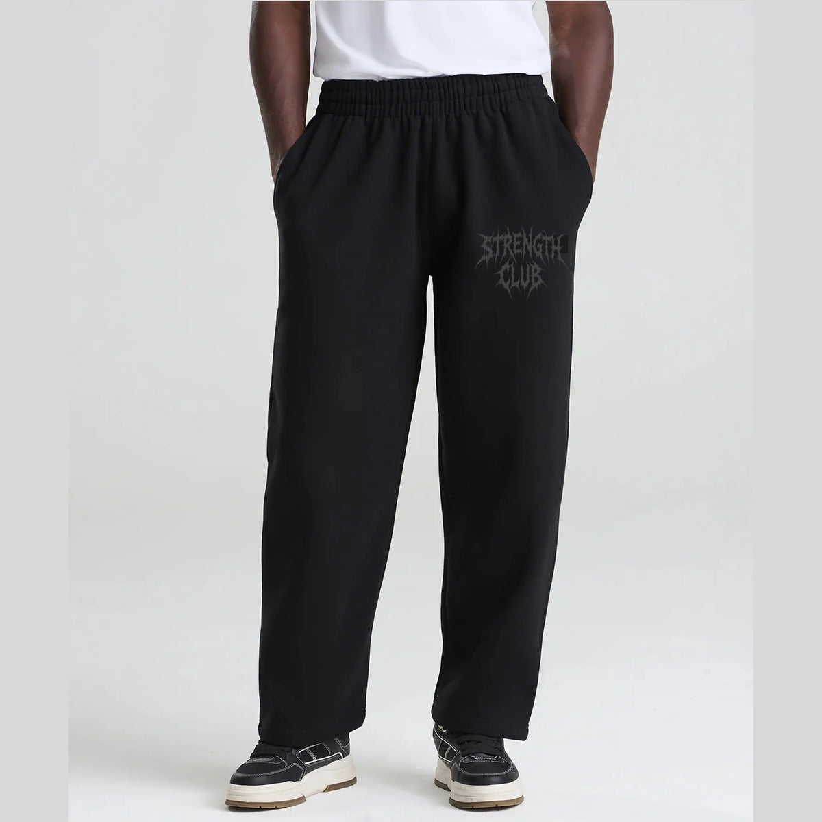 WVE Strength Club Black Joggers