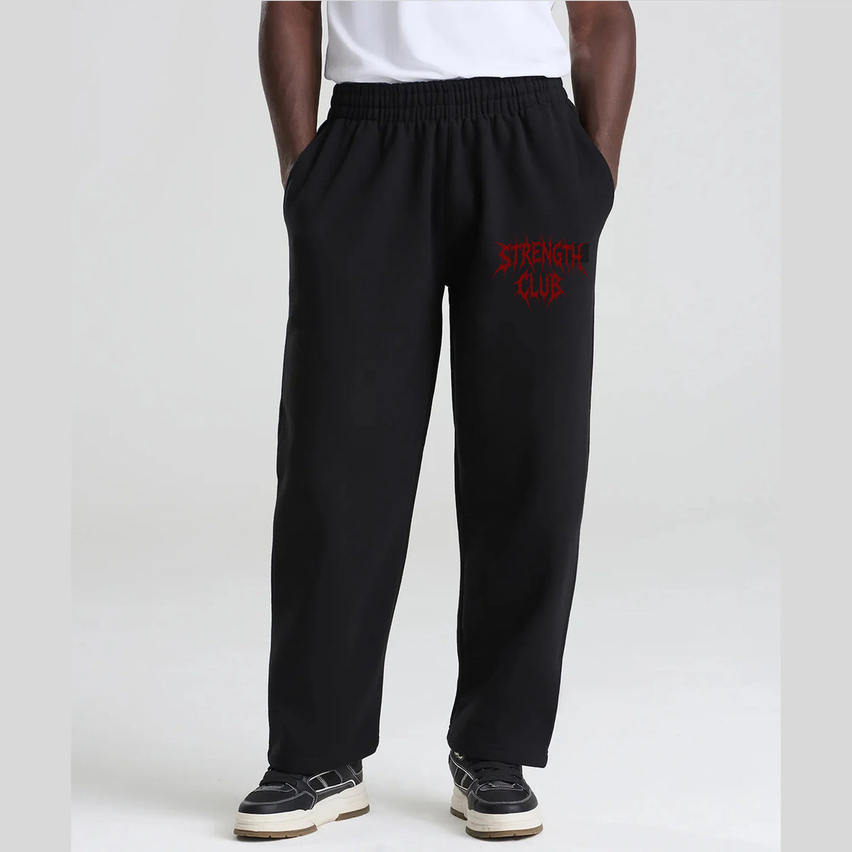 WVE Strength Club Black Joggers