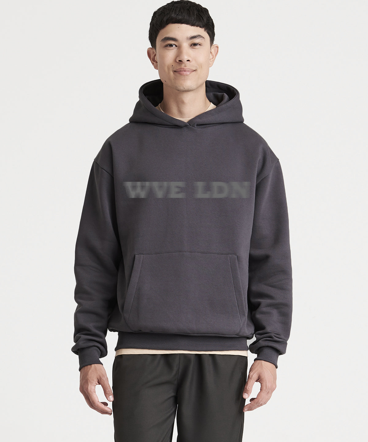 WVE Charcoal Grey Heavy Oversized Hoodie