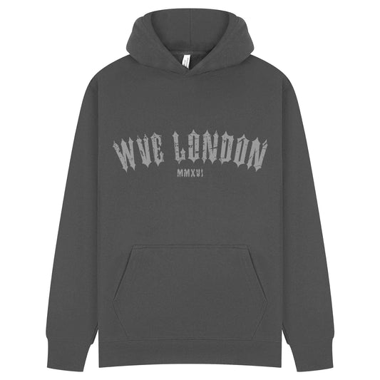 Distressed Irongate Charcoal Grey Hoodie