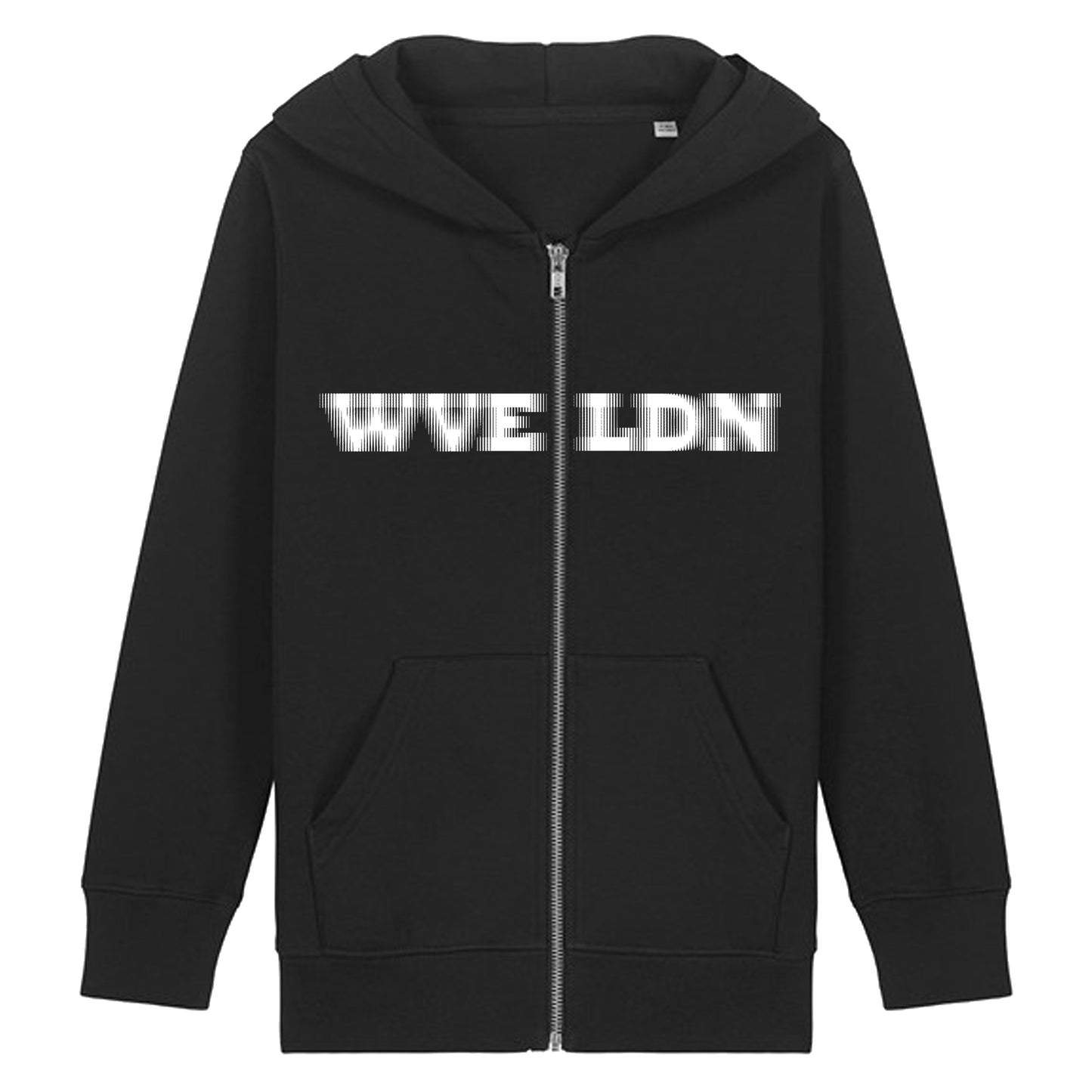WVE Black Heavy Kids Zip-Up Hoodie