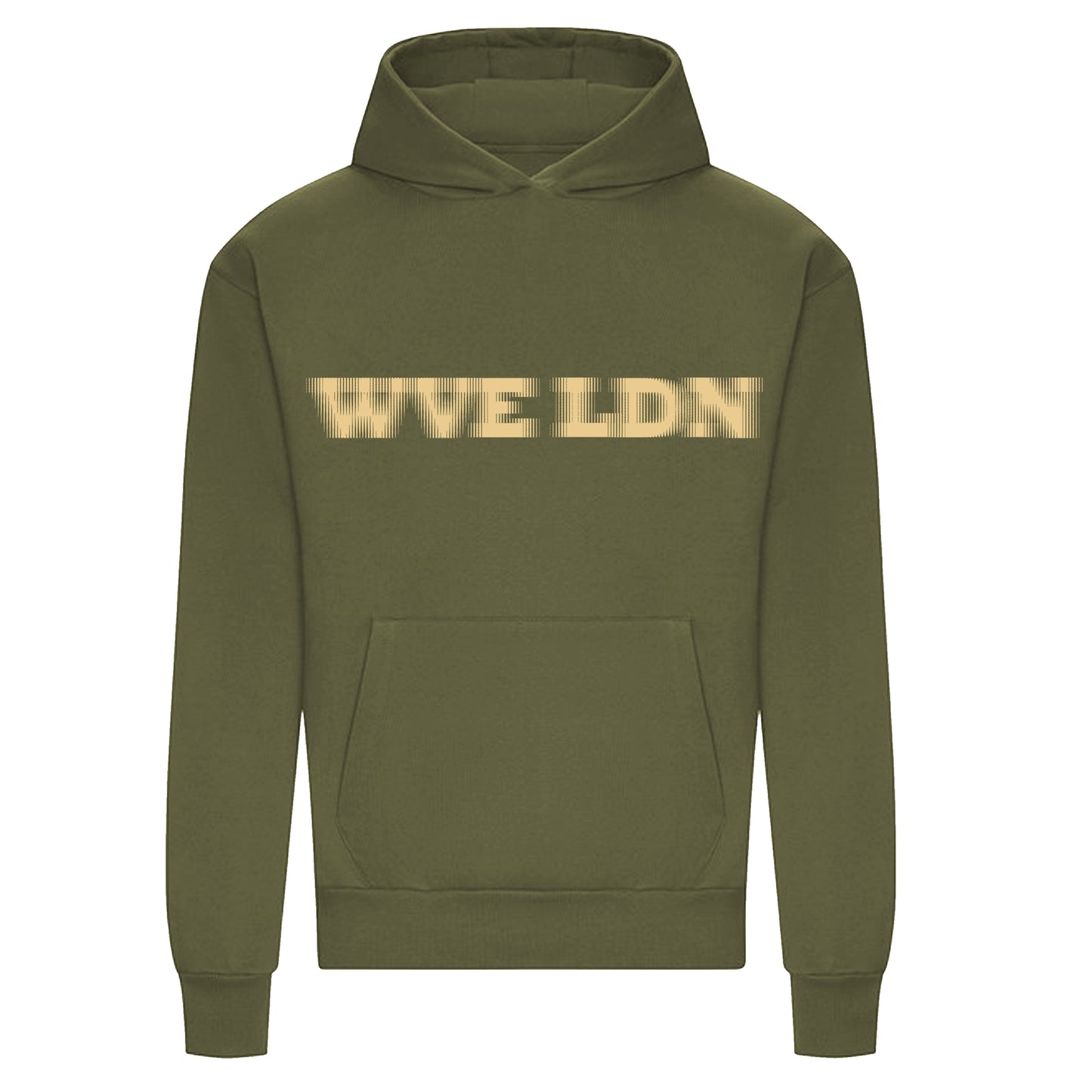 WVE Khaki Heavy Oversized Hoodie