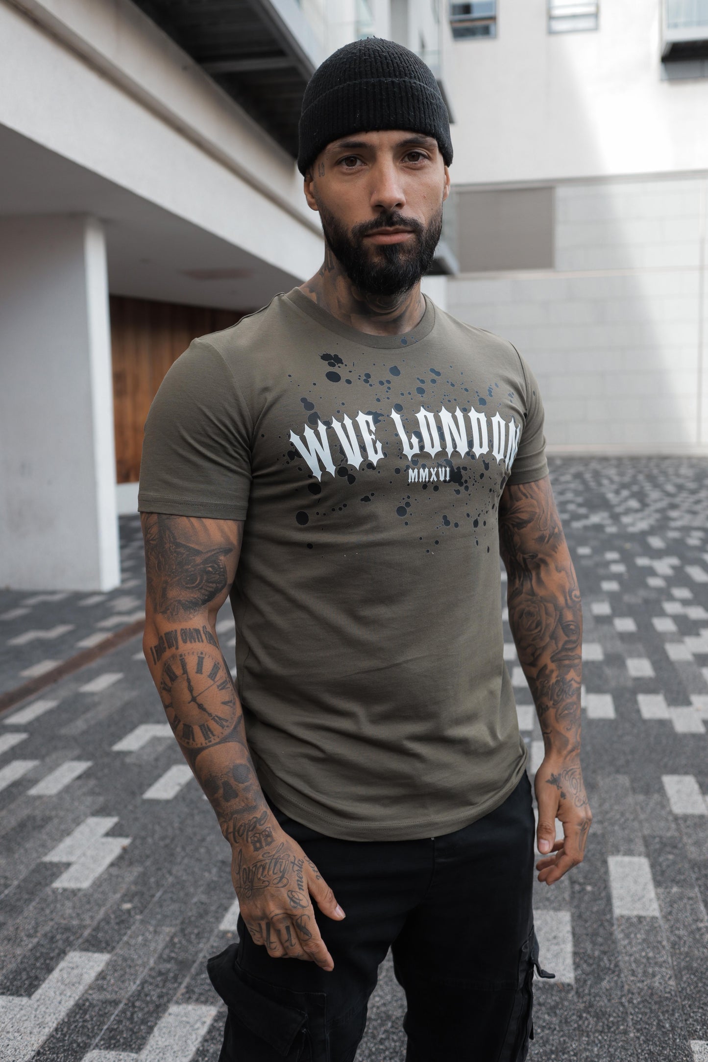 WVE Splash T-Shirt Khaki/Black