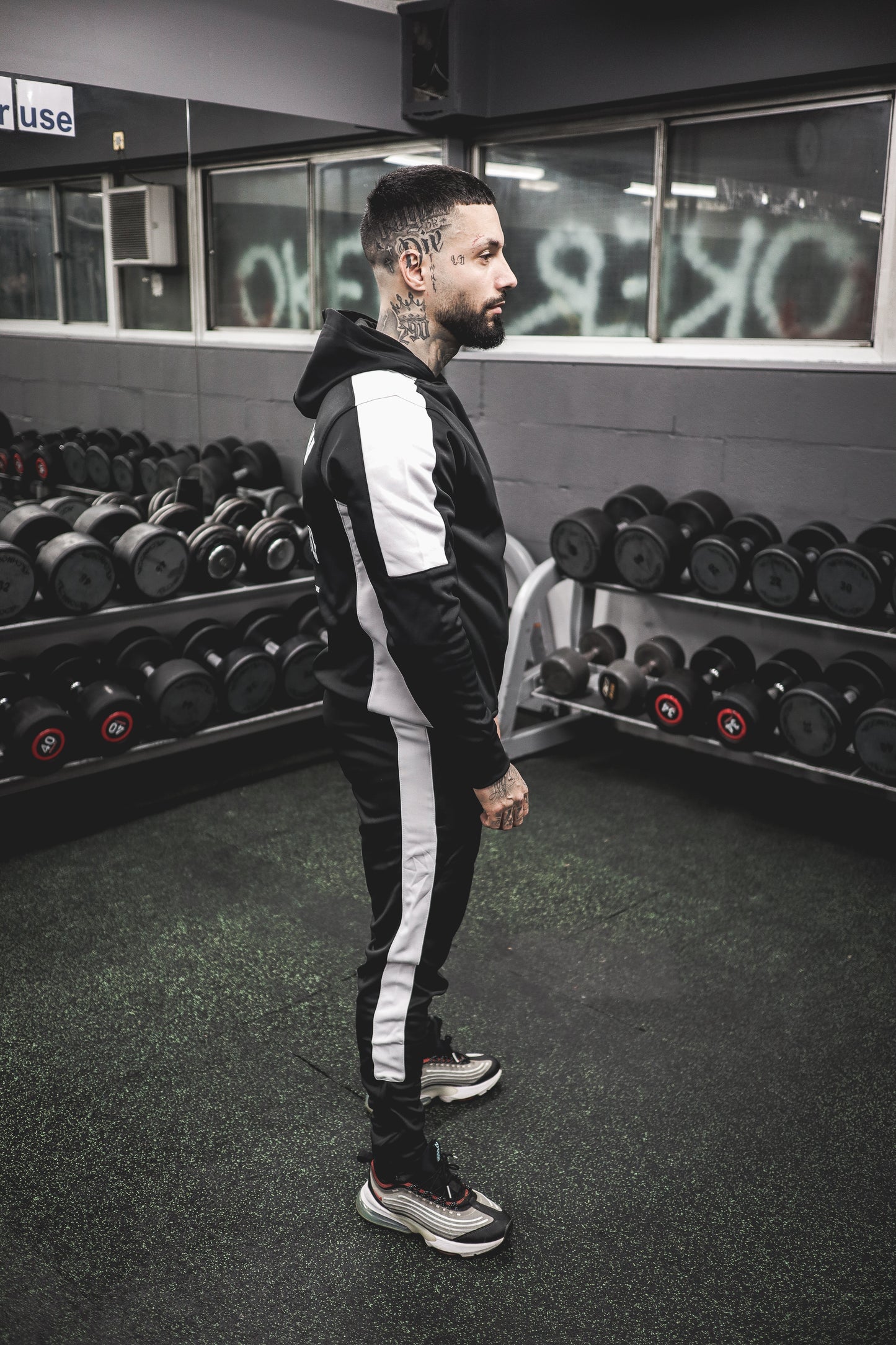 Strength Club Joggers Black/White