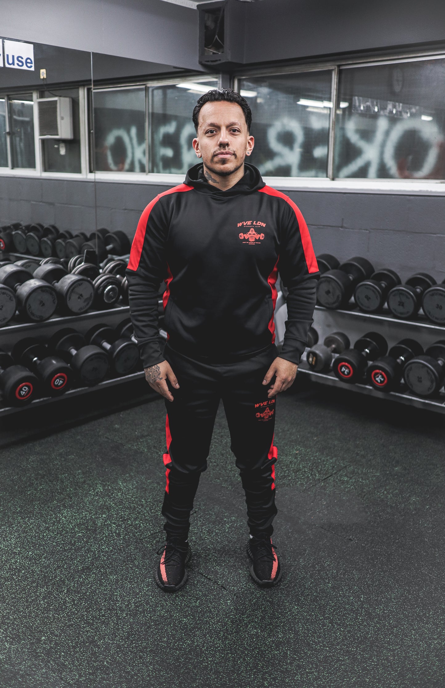 Strength Club Hoodie Black/Red