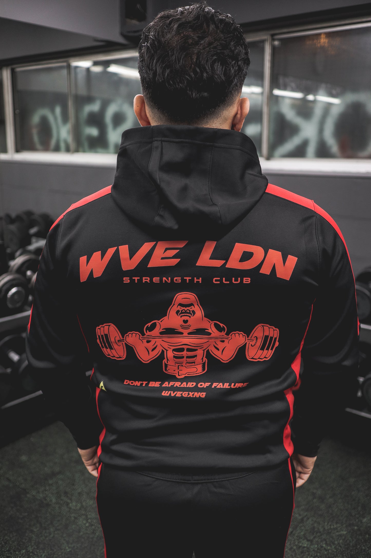 Strength Club Hoodie Black/Red