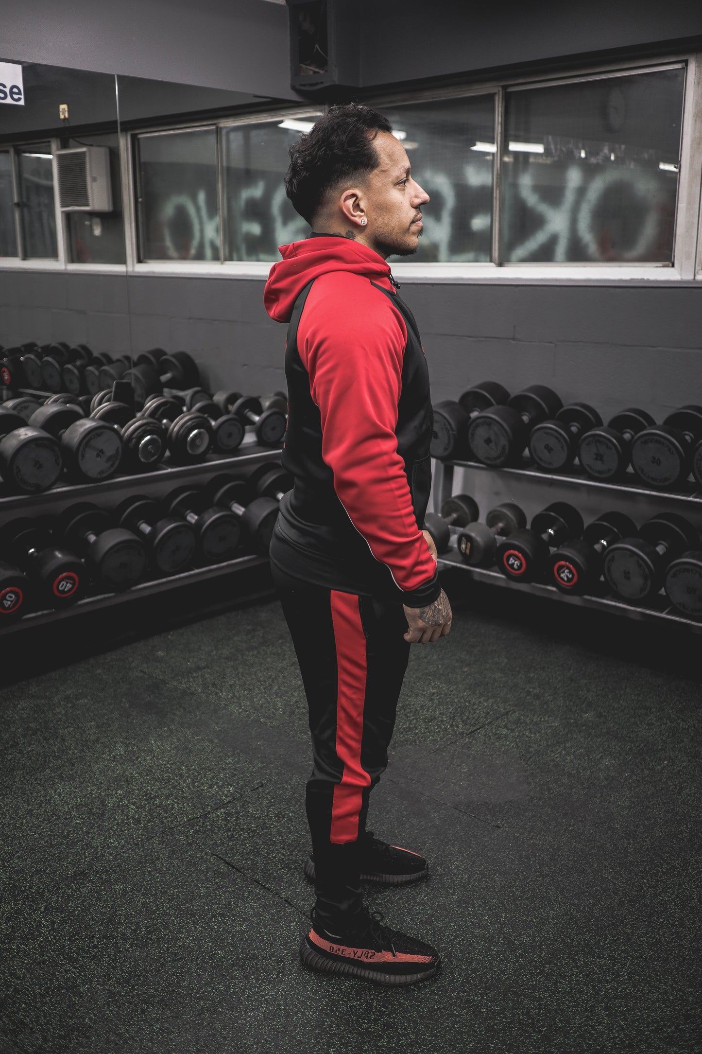 Strength Club Joggers Black/Red
