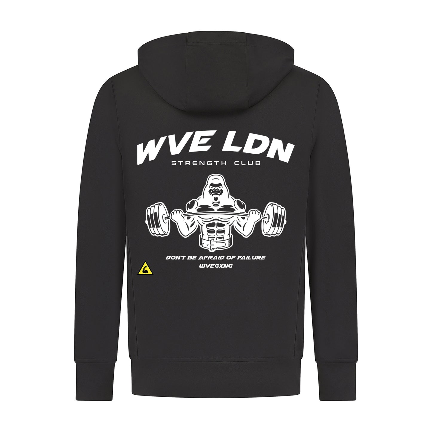 Strength Club Hoodie Black/White