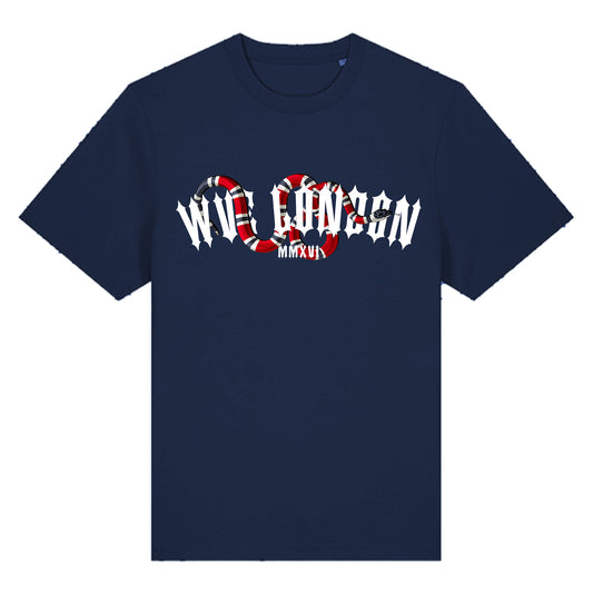 Classic Irongate Snake T-Shirt Navy Blue