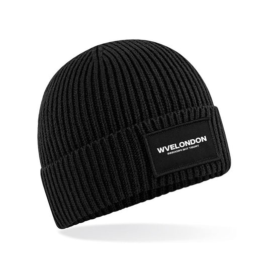 WVE Black Beanie