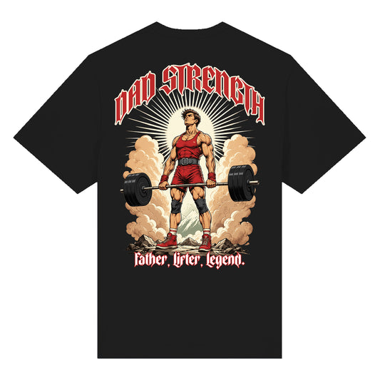 WVE Dad Strength T-Shirt Black