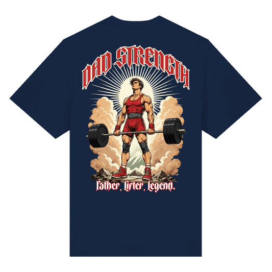 WVE Dad Strength T-Shirt Navy