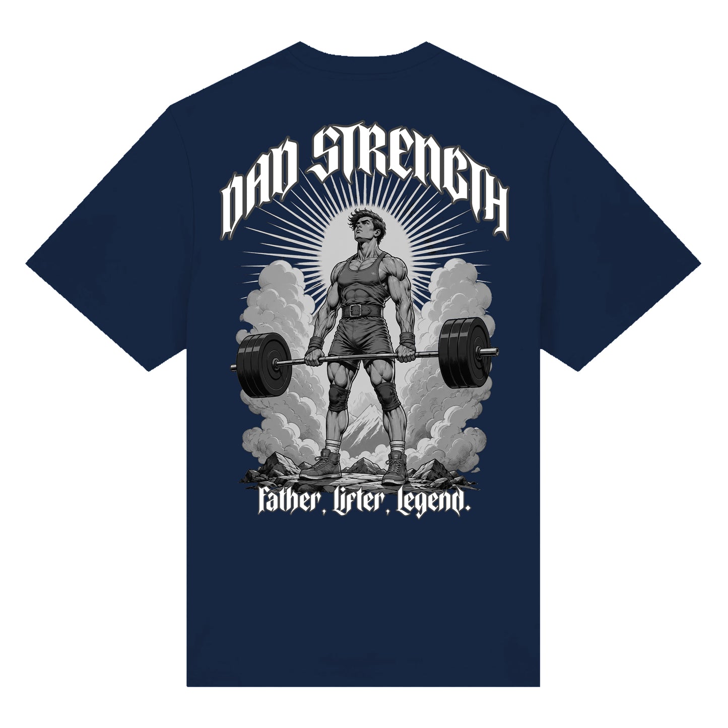 WVE Dad Strength T-Shirt Navy