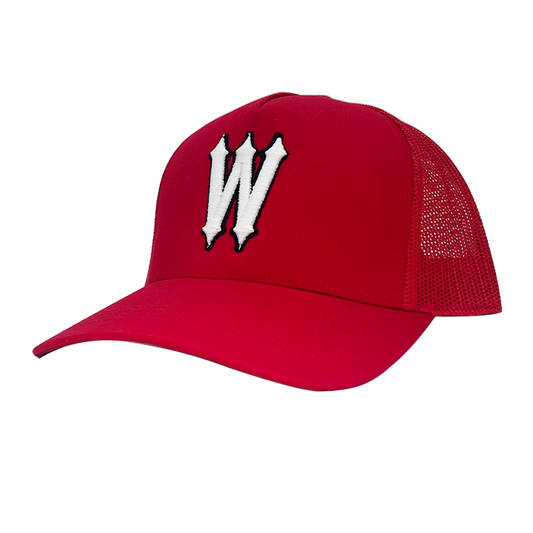 WVE CAP RED WHITE