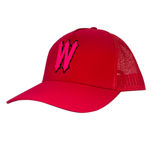 WVE CAP RED PINK
