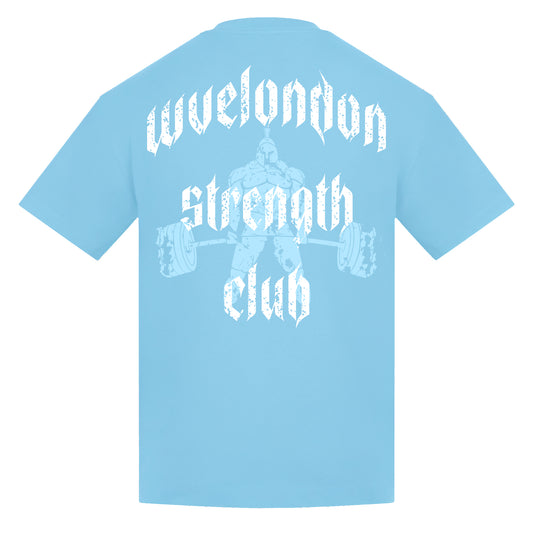 Strength Club T-Shirt Baby Blue Limited Edition Oversized Fit