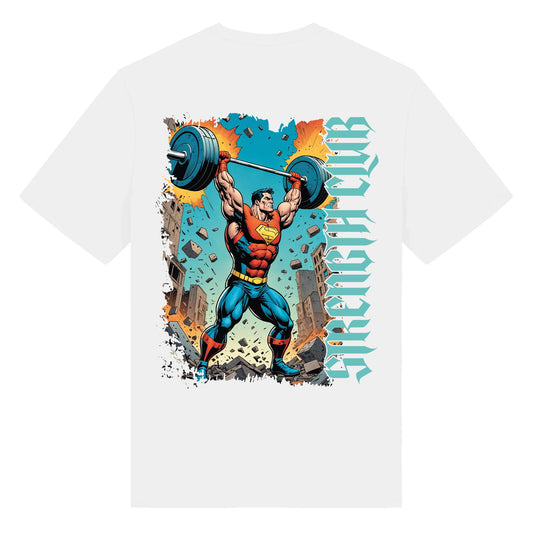 WVE LIMITED RUN SUPERMAN WHITE T-SHIRT