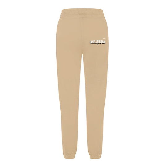 WVE Women's Beige Fitted Joggers