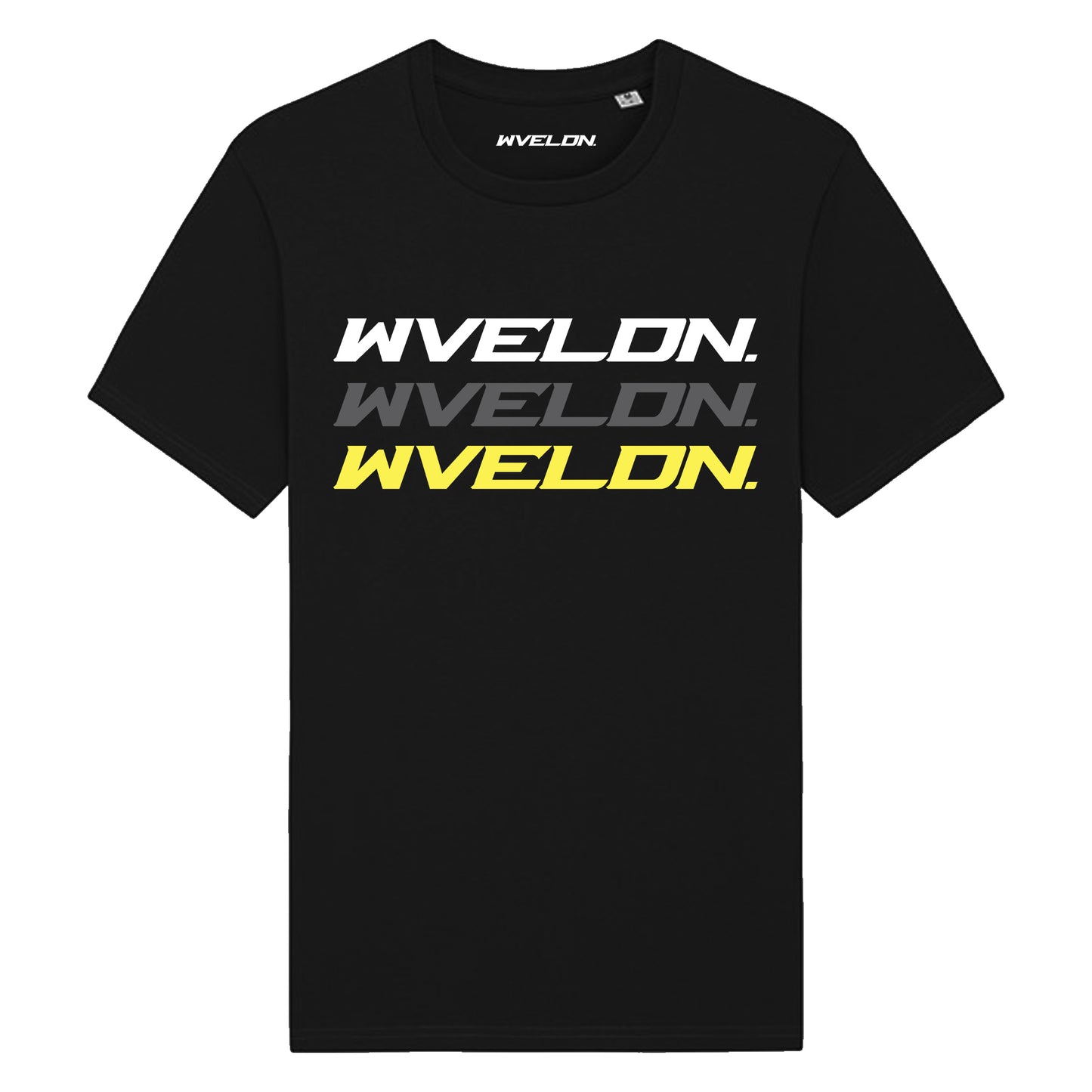 WVE Black Trinity T-Shirt Yellow/Grey/White
