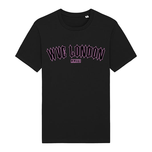 WVE Iconic Irongate T-Shirt Black/Pink