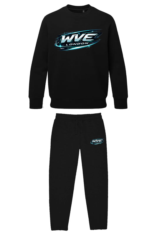 WVE Velocity Black Sweatshirt Tracksuit