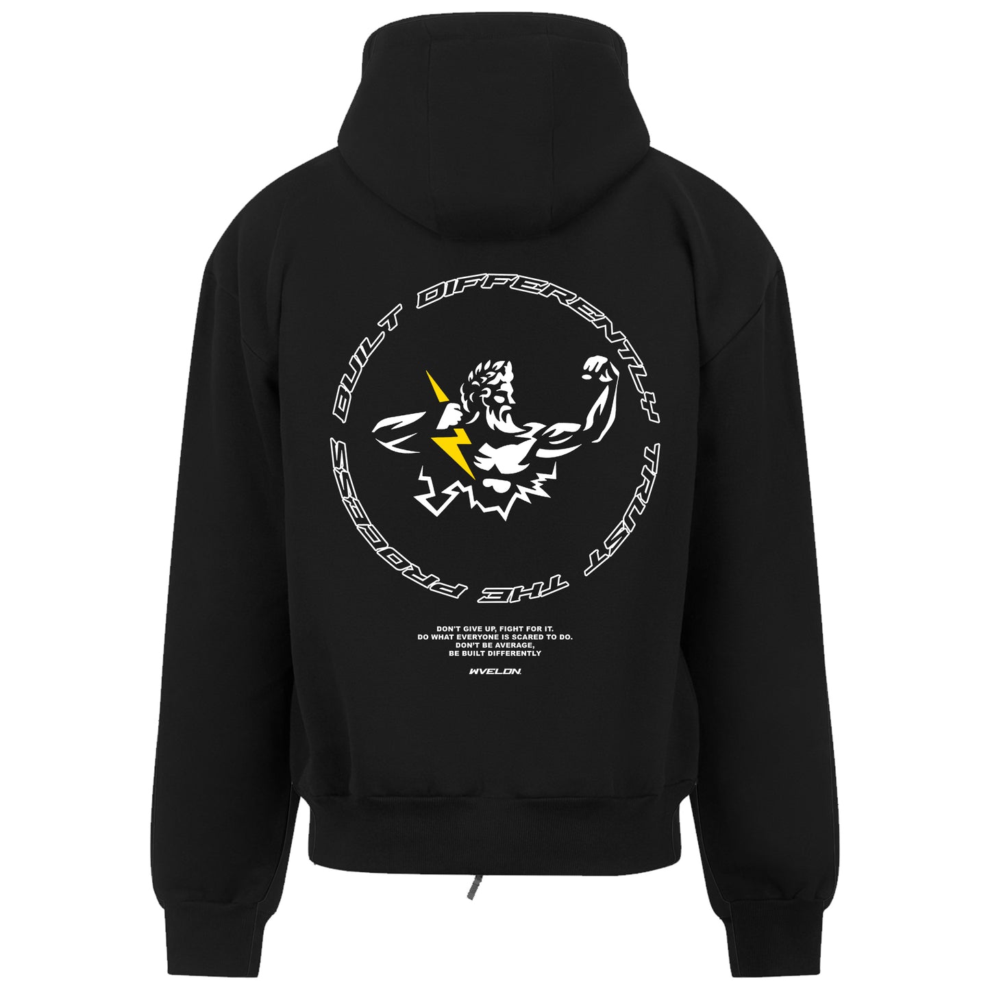 Zeus Zip-Up Hoodie Black