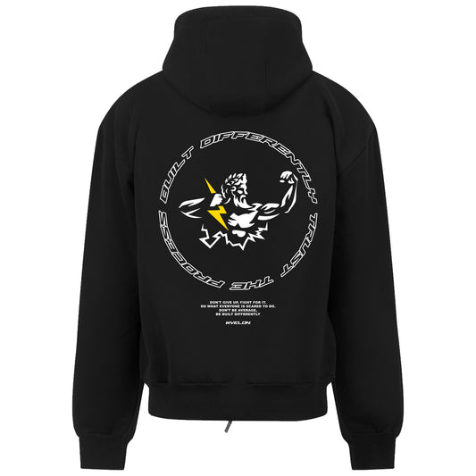 Zeus Zip-Up Hoodie Black